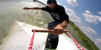 screengrab of wakeboard video keith holley using a beastmount and gopro hero 3+ at wakesport ranch